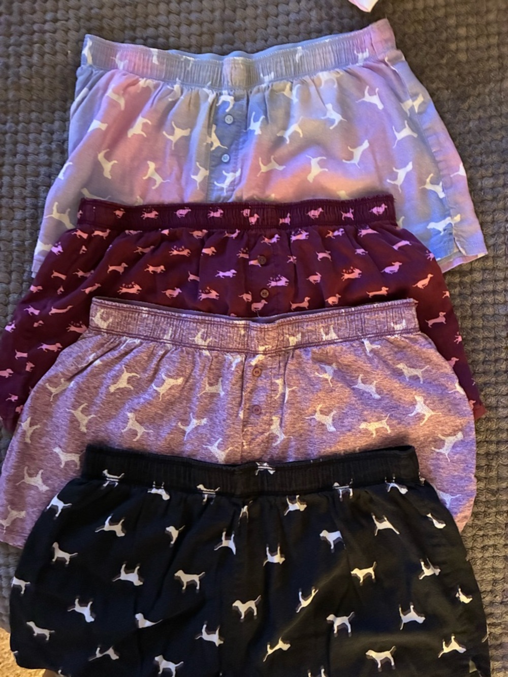 Victoria Secret Pink Sleep Boxers Bundle  (4) Size Small